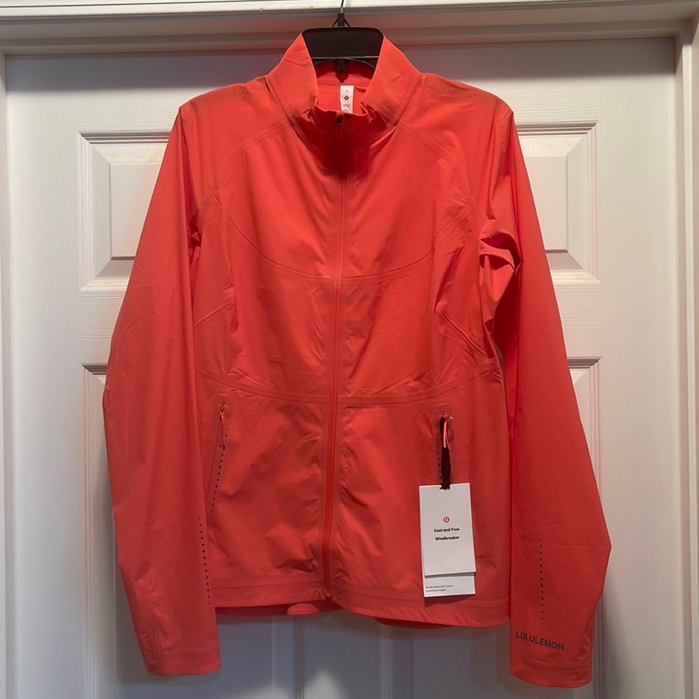 Lululemon Fast and Free Windbreaker. Size 12. Color is Pale Raspberry.